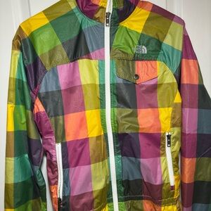 Vintage Northface Colorful Plaid Jacket